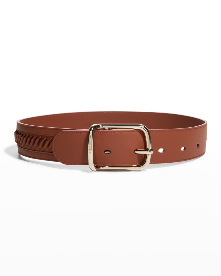 Chloe Joe Wide Leather Belt | Neiman Marcus