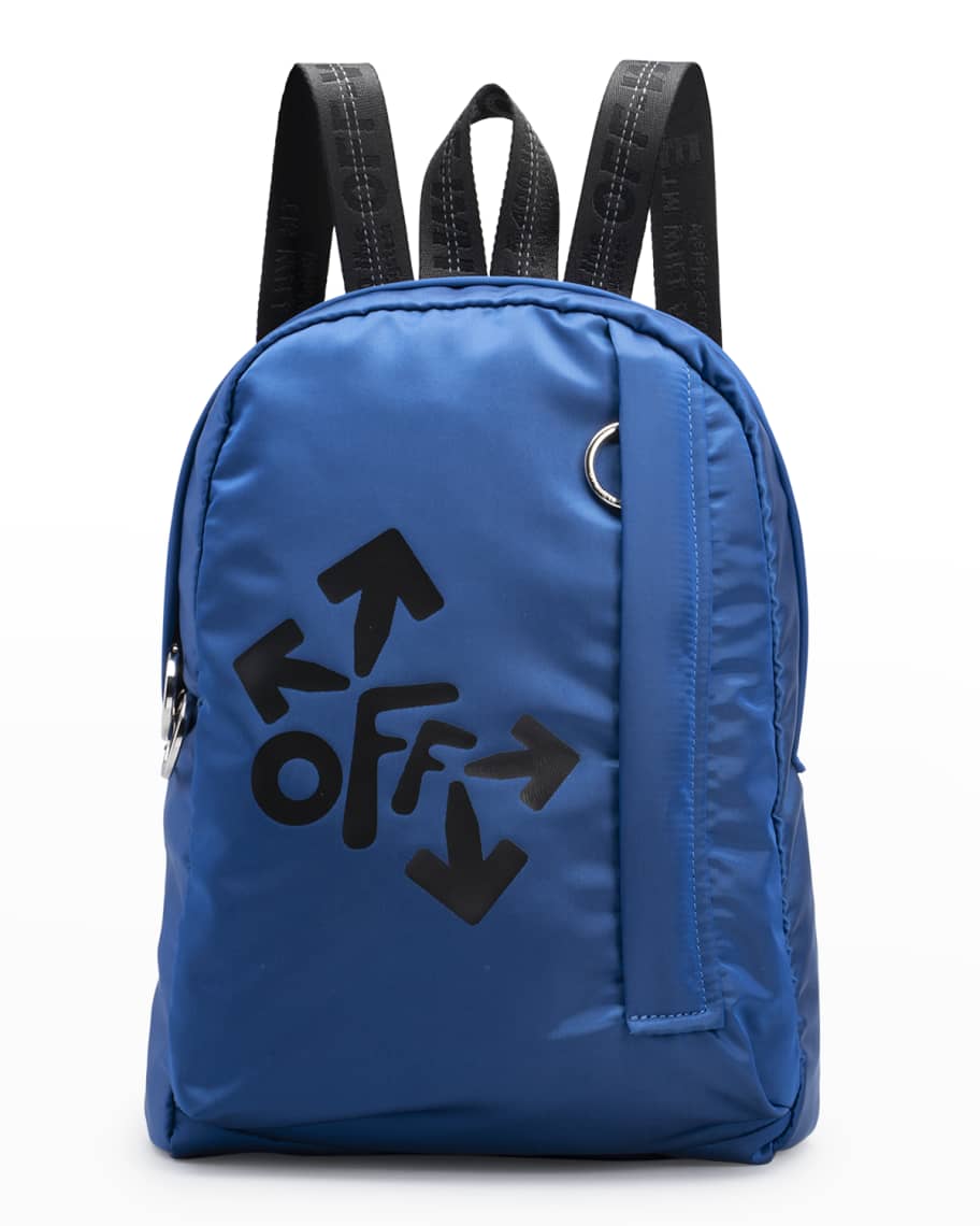 gæld New Zealand Brutal Off-White Boy's Rounded Logo Mini Backpack | Neiman Marcus