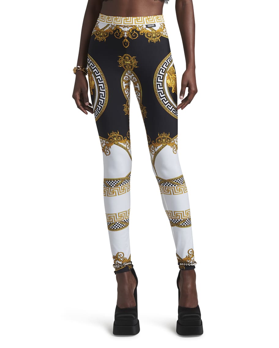 Versace La Coupe Des Dieux Leggings Neiman Marcus