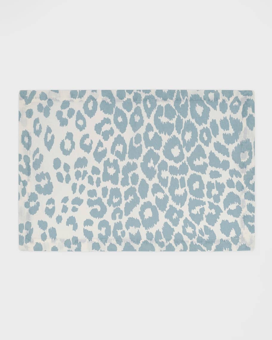 Matouk Schumacher Iconic Leopard Placemats, Set of 4