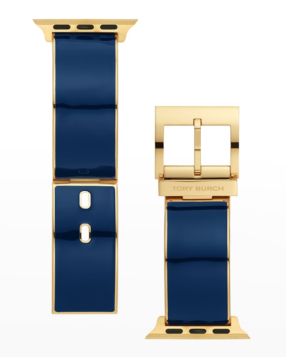 Tory Burch Buddy Bangle Apple Watch Band in TwoTone, 3840mm Neiman