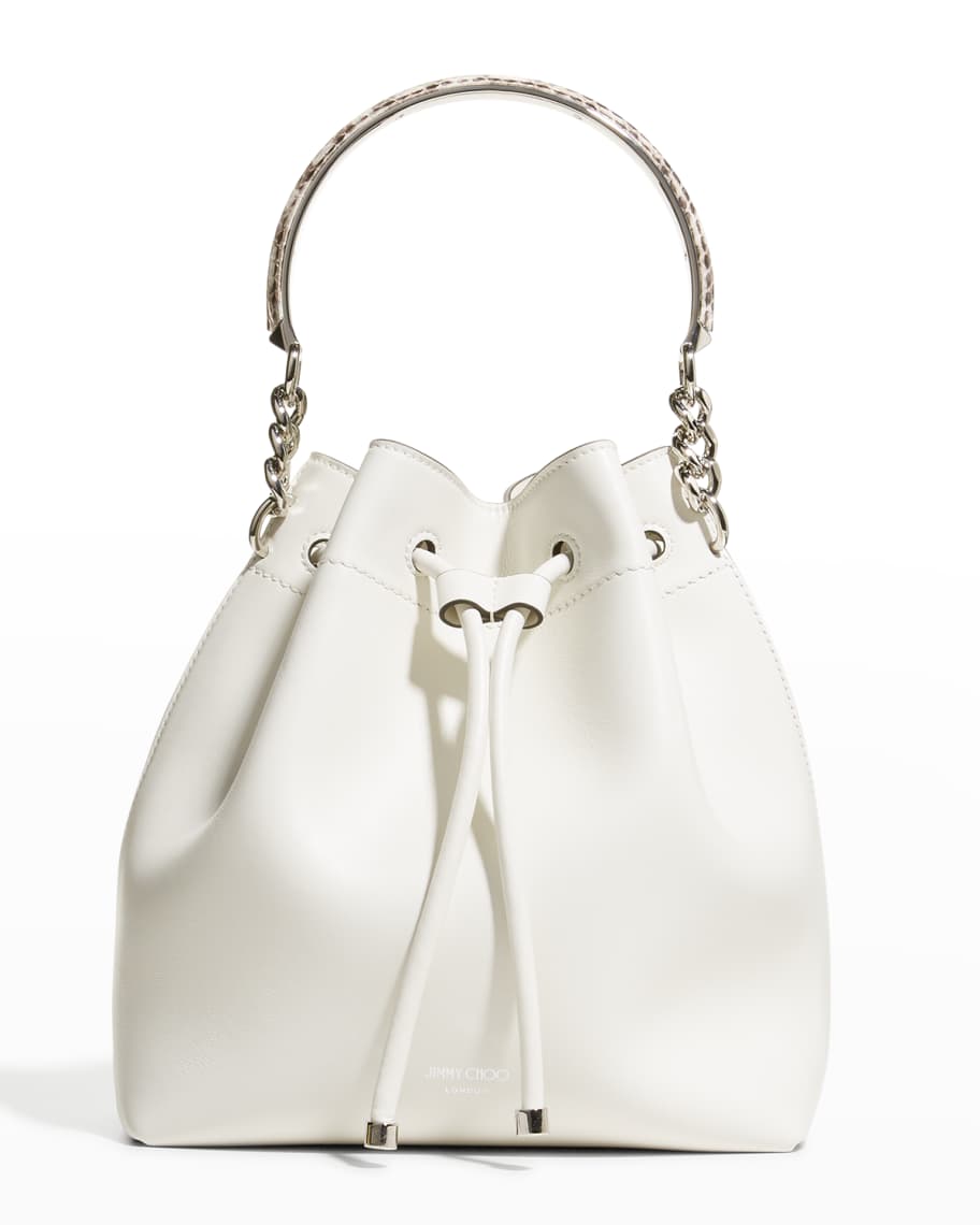 Jimmy Choo Bon Bon Snakeskin Leather Bucket Bag Neiman Marcus