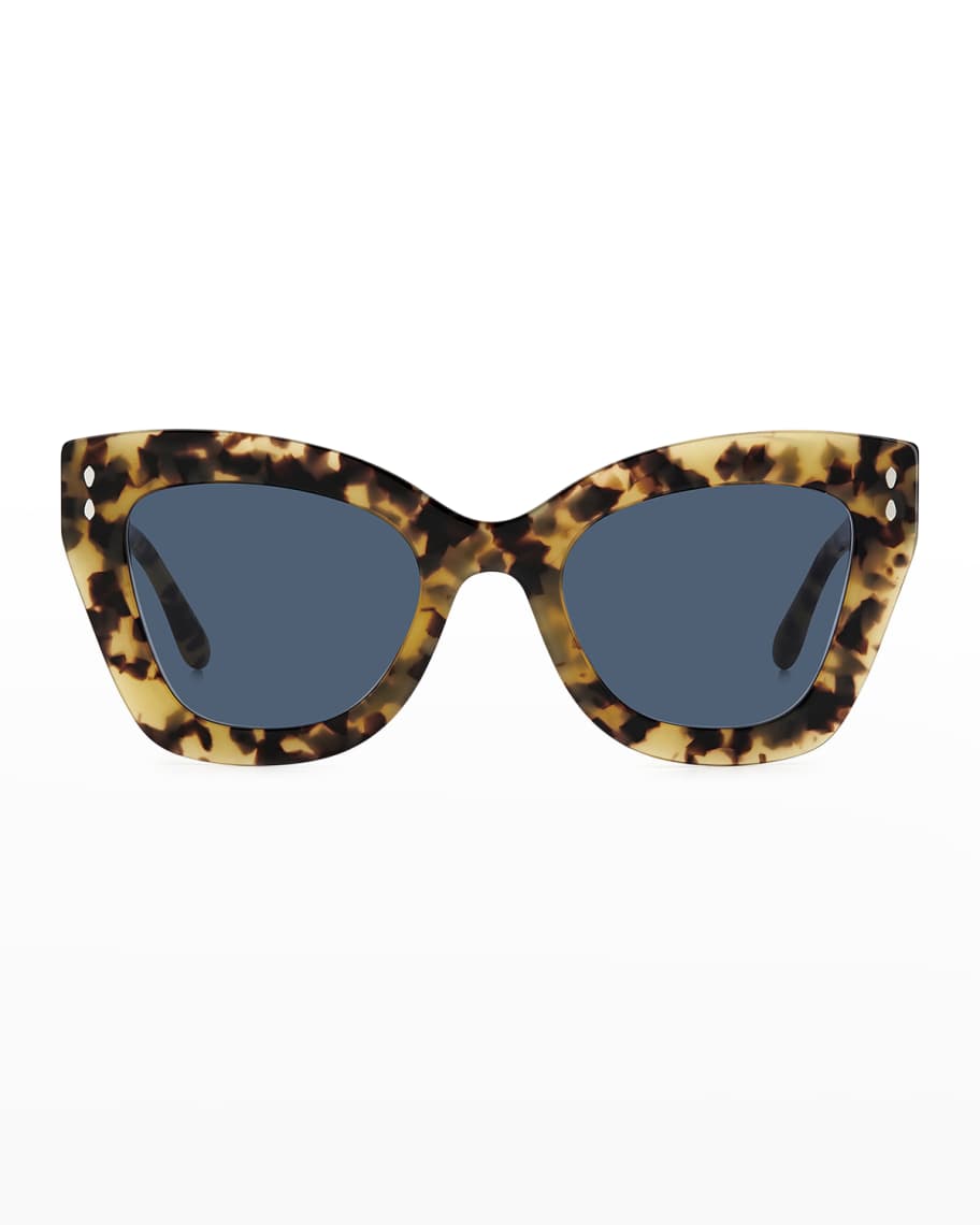 Isabel Marant Acetate & Metal Butterfly Sunglasses | Neiman Marcus