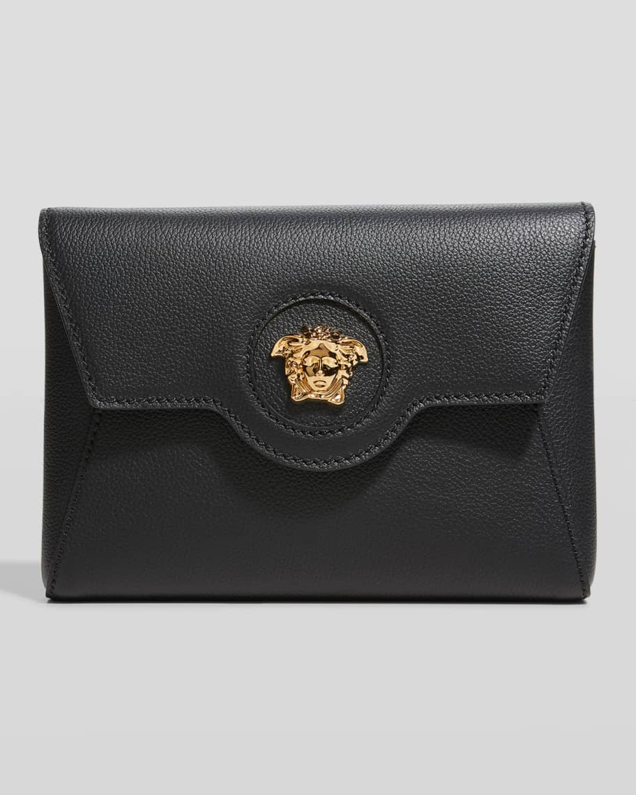 Versace La Medusa Envelope Pouch Bag | Neiman Marcus