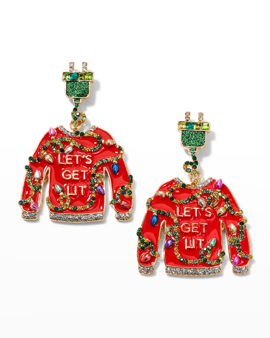 Ugly sweater hot sale earrings