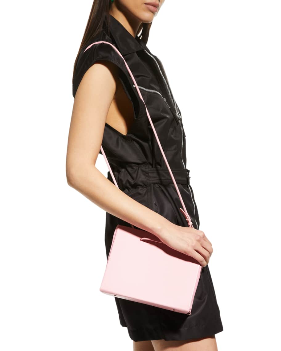 MEDEA Hanna Collapsed Box Leather Tote Bag Neiman Marcus