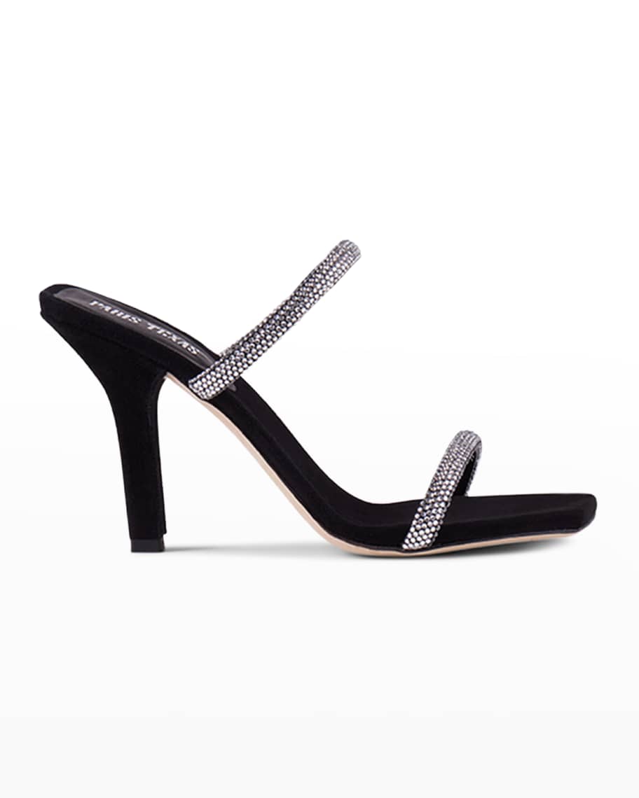 Paris Texas Holly Linda Swarovski® Mule Sandals | Neiman Marcus