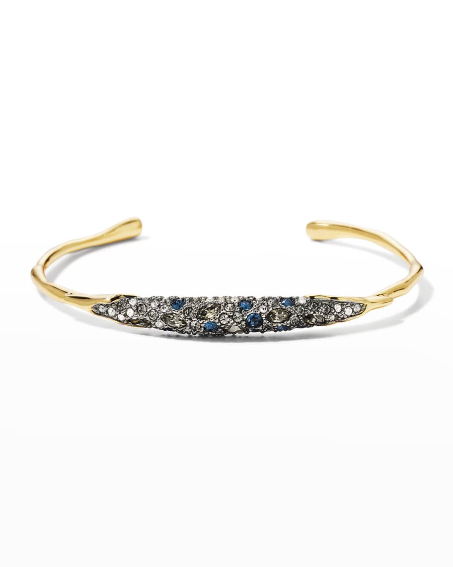 Alexis Bittar Solanales Crystal Thin Cuff Bracelet | Neiman Marcus