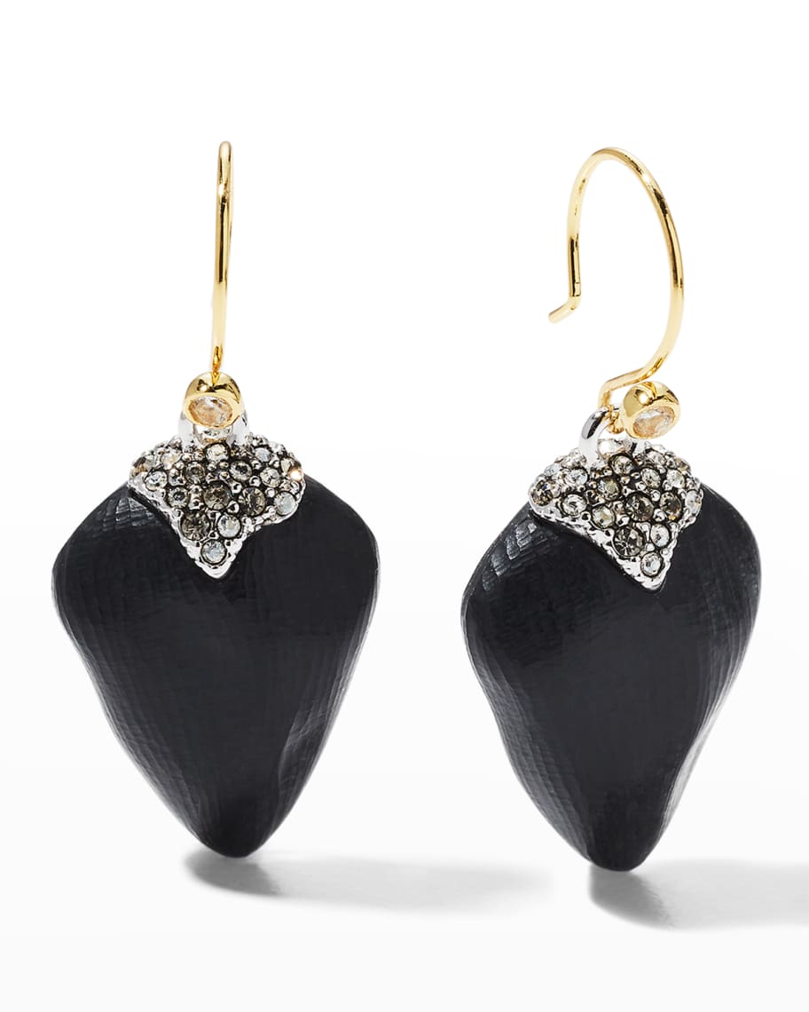 Alexis Bittar Solanales Crystal Lucite Drop Earrings | Neiman Marcus
