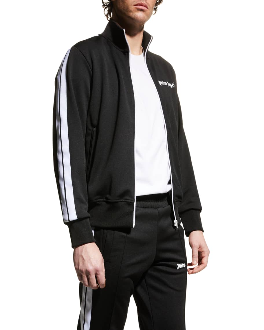 Palm Angels Monogram Track Jacket In Black