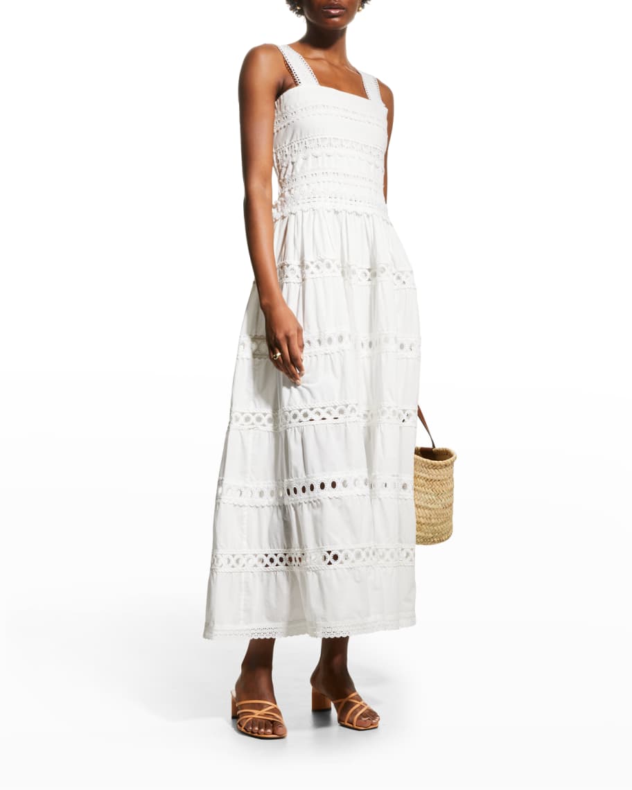 WAIMARI Kate Embroidered Mini Cotton Dress | Neiman Marcus