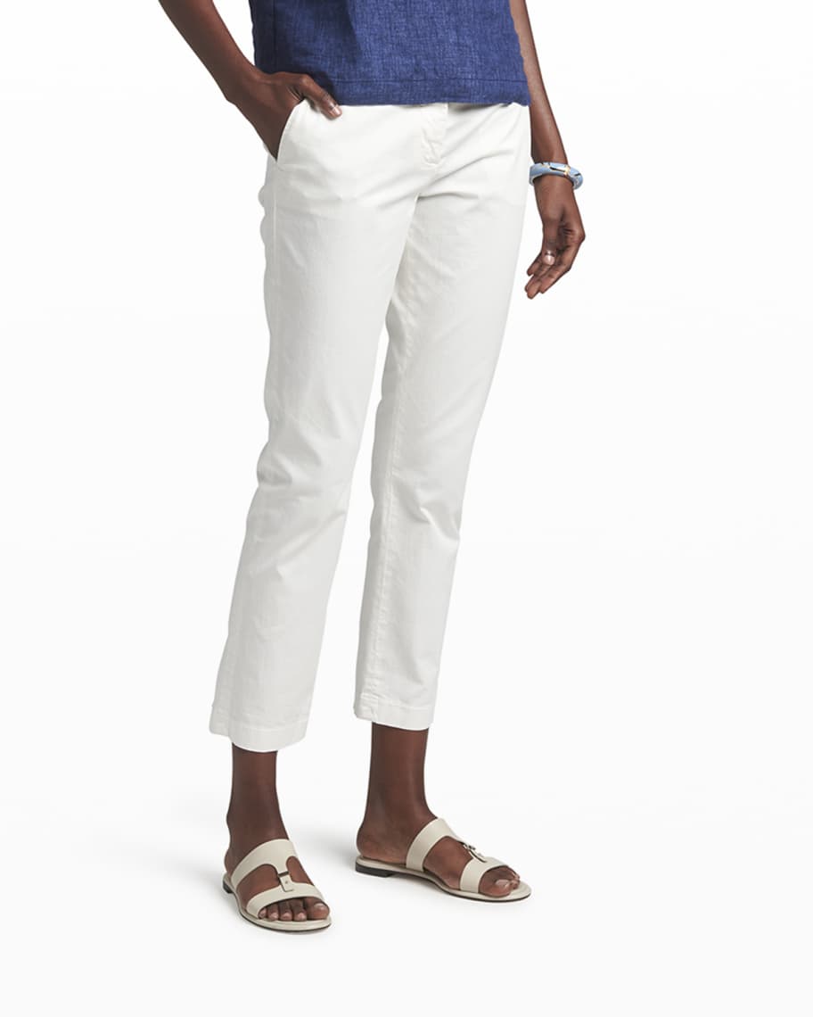 Giorgio Armani Cropped Chino Pants | Neiman Marcus