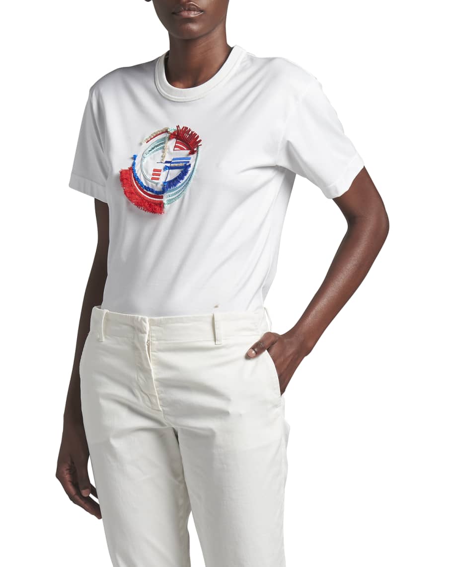 Giorgio Armani Embroidered-Logo T-Shirt