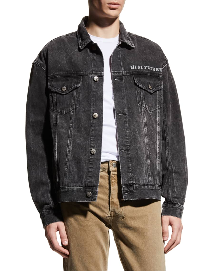 Ksubi Men's Oh G Paradox Star Denim Jacket Neiman Marcus