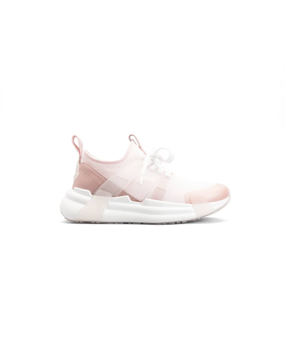 Moncler Lunarove Stretch Low-Top Sneakers | Neiman Marcus
