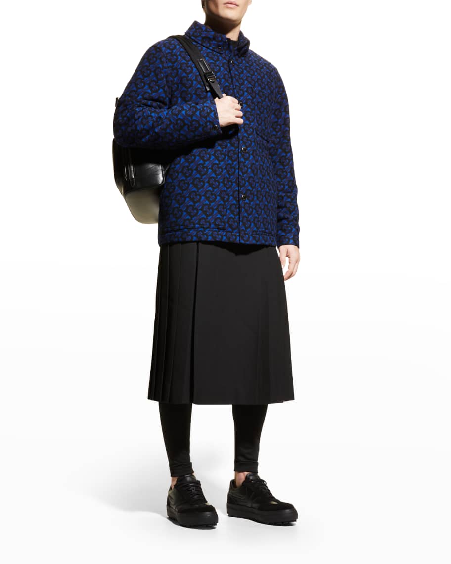 Burberry Men's Arroux Global Long Wool Kilt | Neiman Marcus