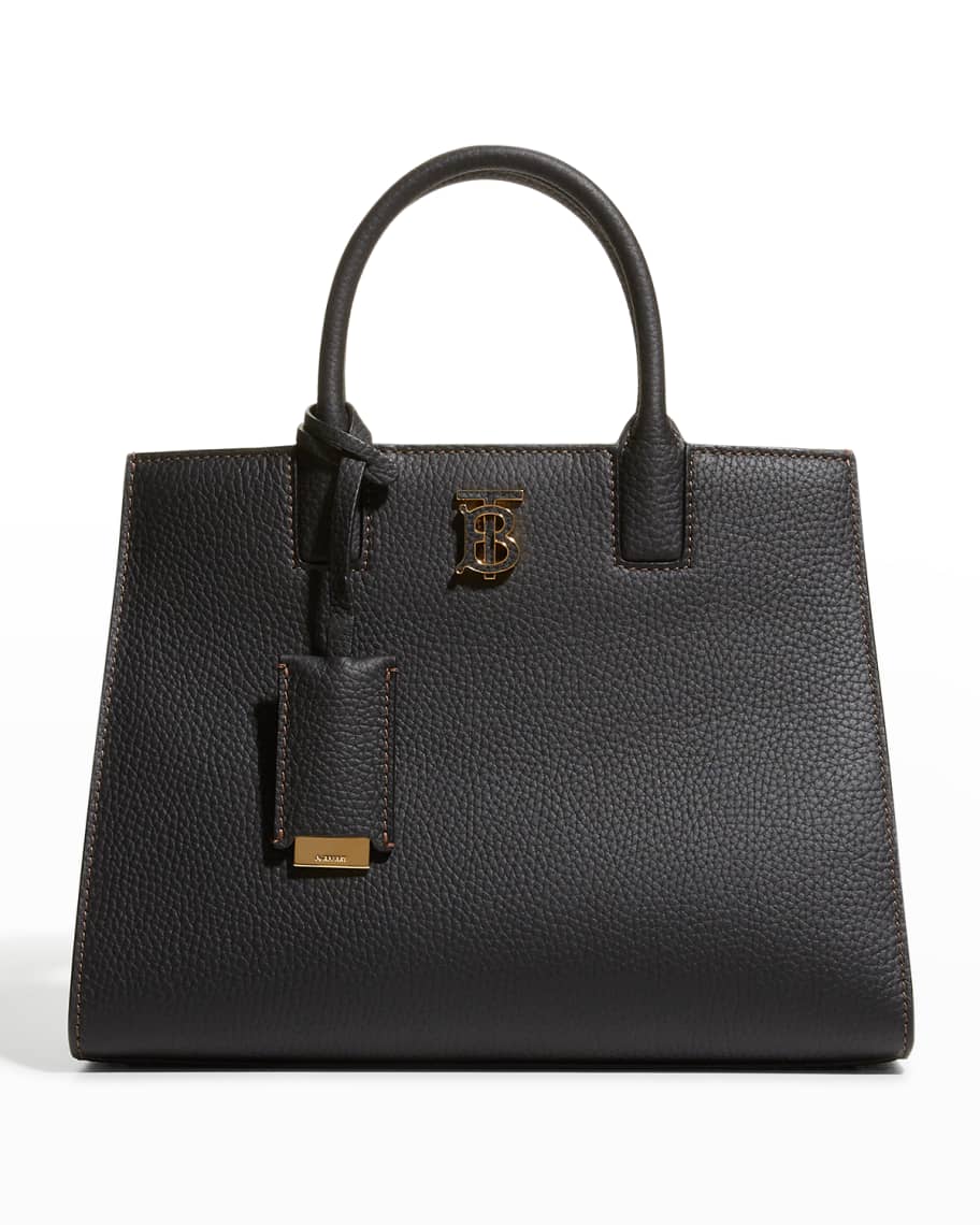 Burberry TB Grainy Leather Tote Crossbody Bag | Neiman Marcus