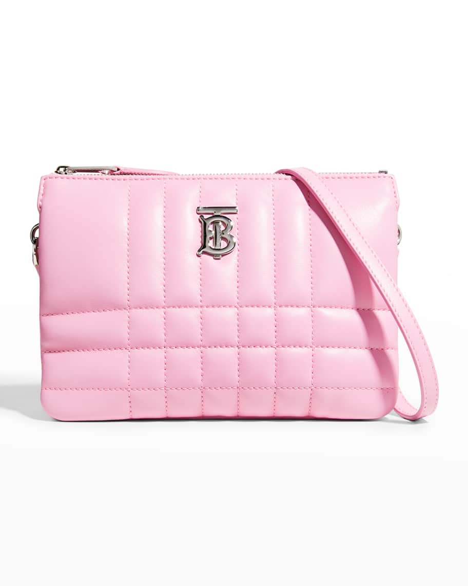 Burberry Pink Plaid Crossbody Bag Multiple colors Leather Plastic  ref.154826 - Joli Closet