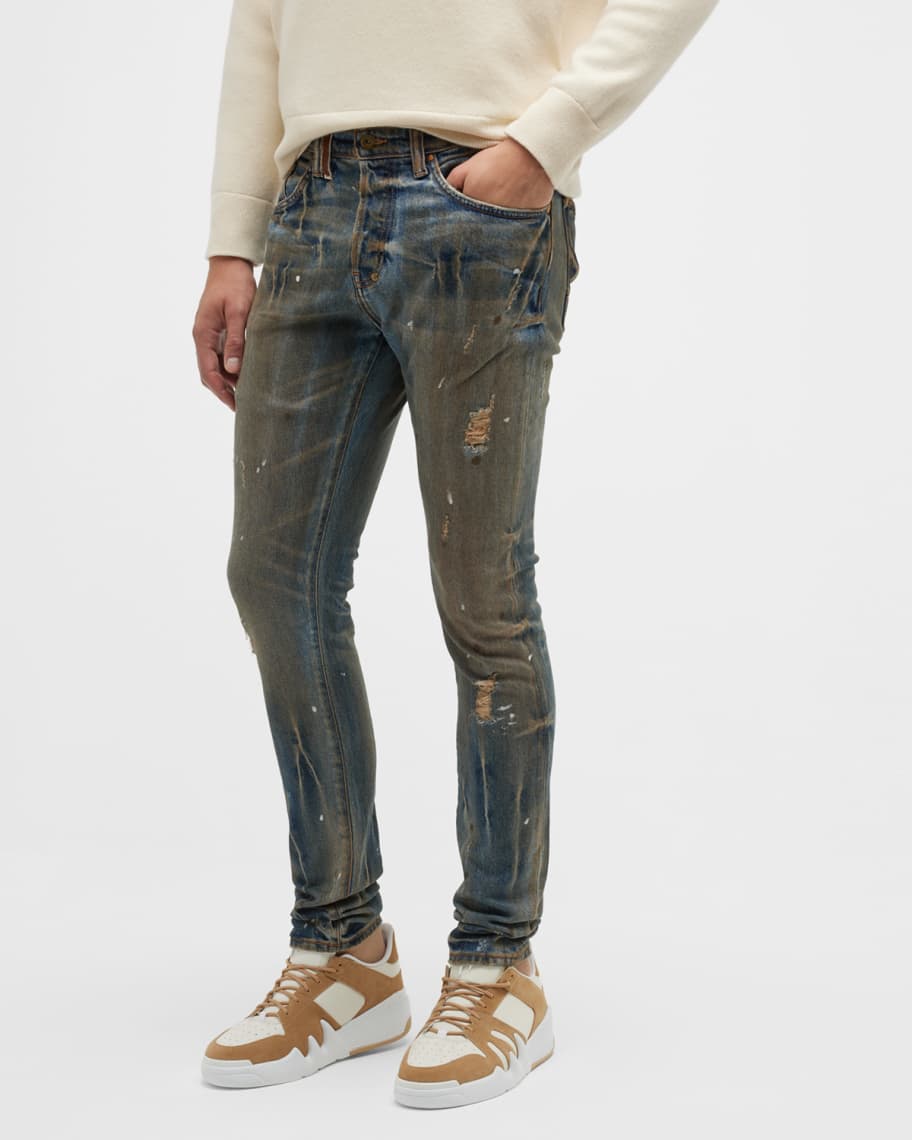 PRPS Men's Cayenne Paint-Splatter Jeans Noir Collection Neiman