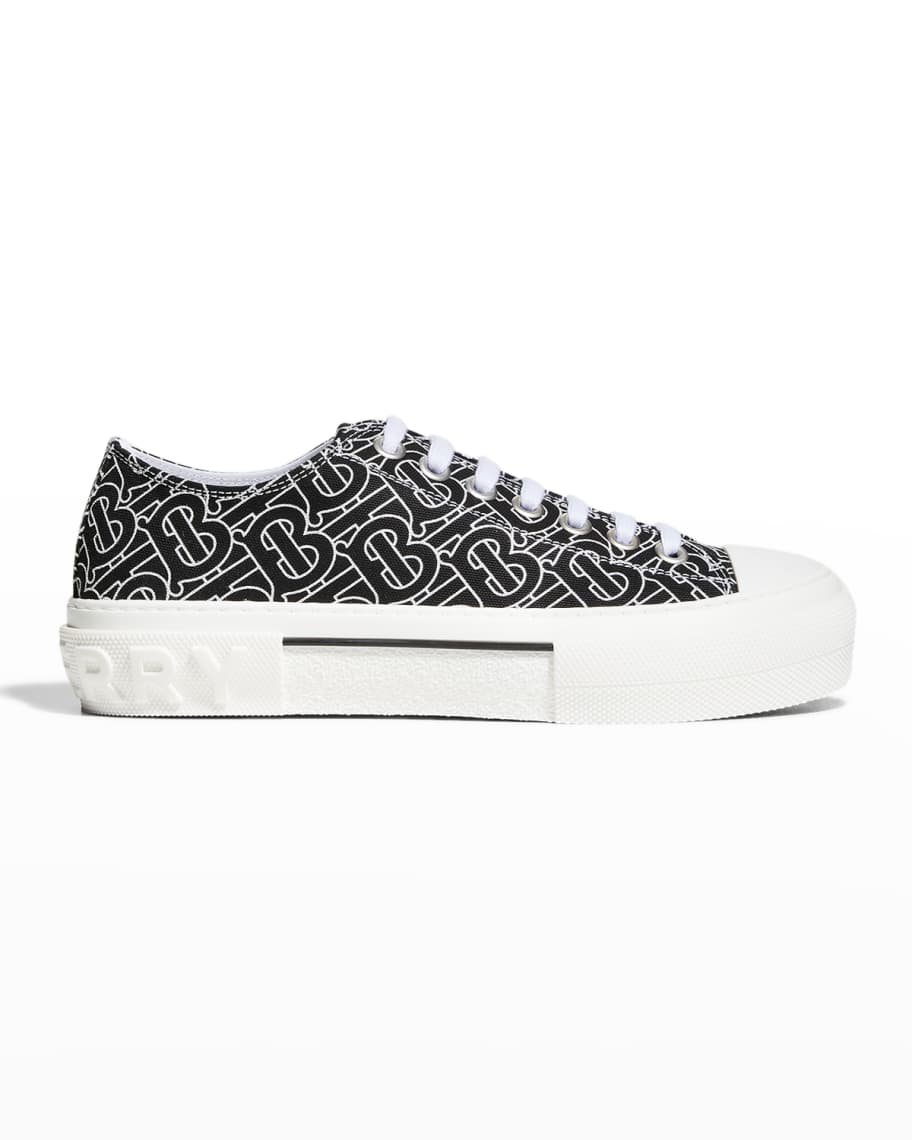 Burberry Monogram Denim Blue Low Top Sneakers