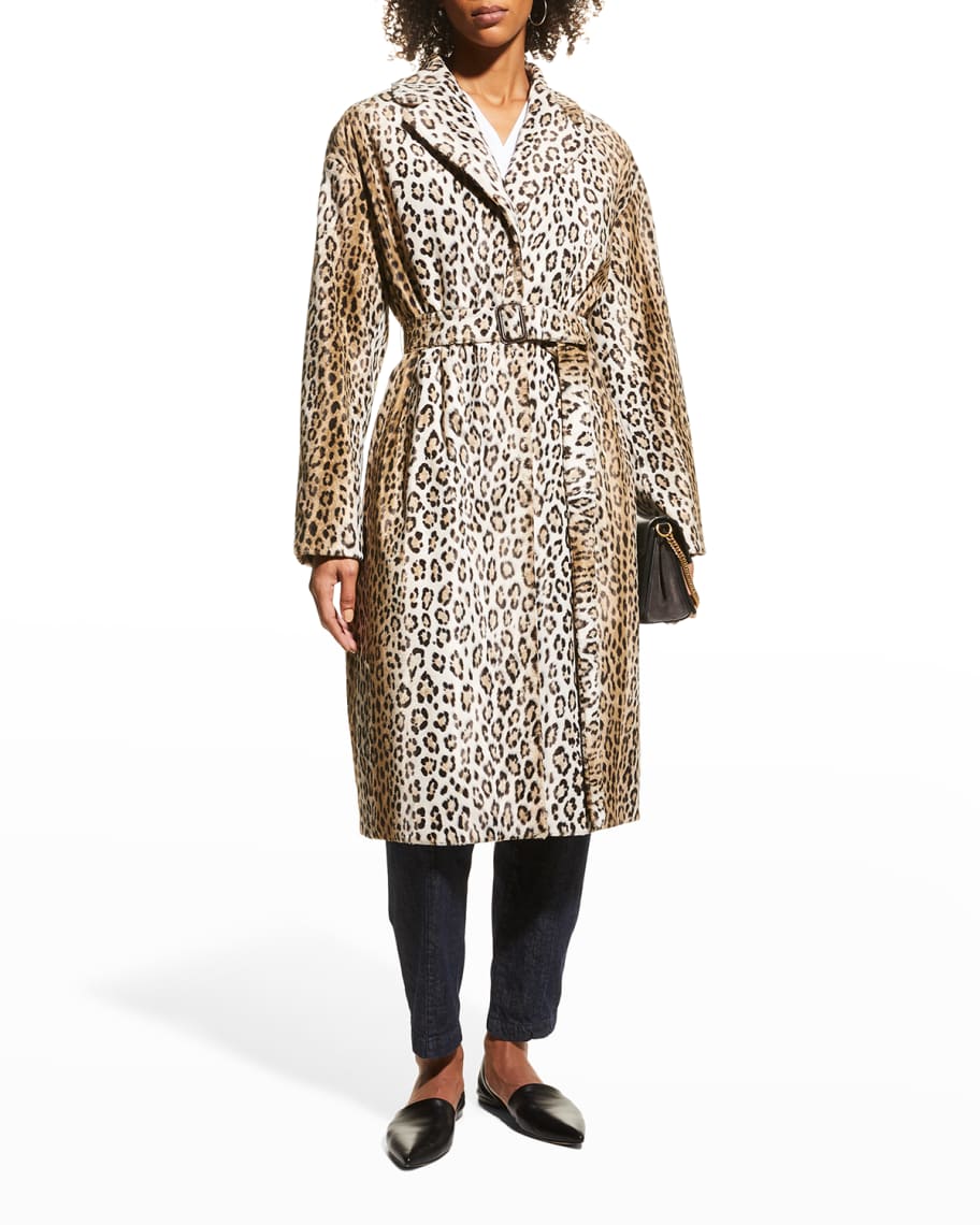 Max mara weekend leopard coat sale