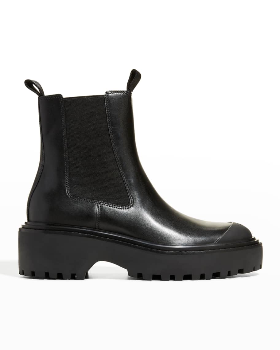 VIP買付★TORY BURCH Lug レザー チェルシーブーツ Tory Burch Leather Lug-Sole Chelsea Boots | Neiman Marcus