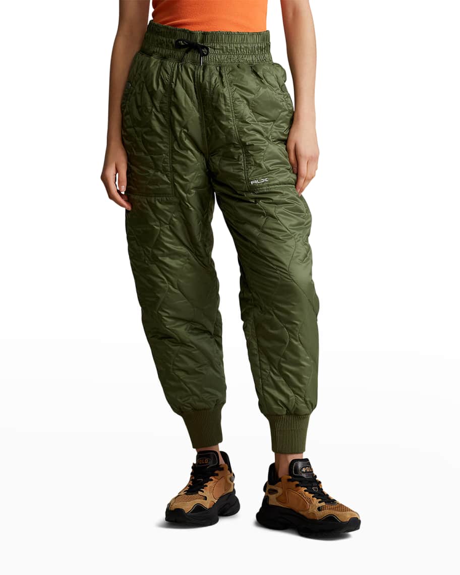 quilted jogger pants