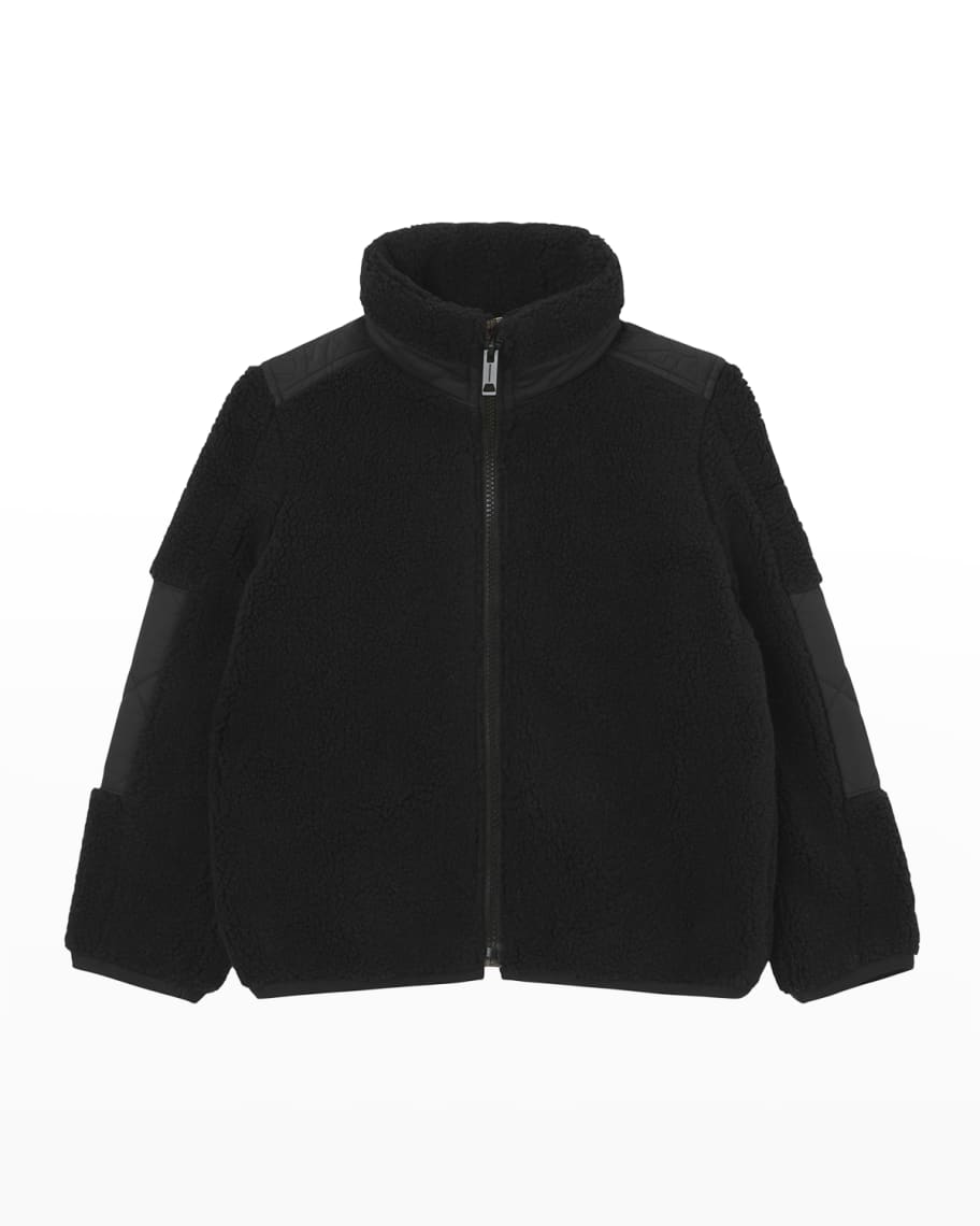 monogram fleece jacket