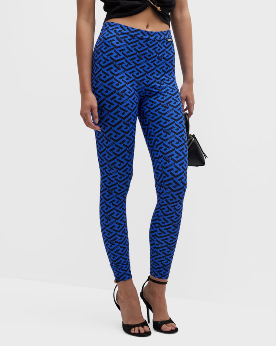 Versace GrecaPrint Leggings Neiman Marcus
