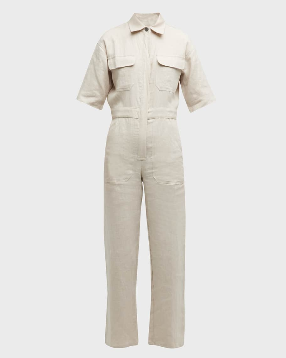 RIVET UTILITY Dynamo linen jumpsuit