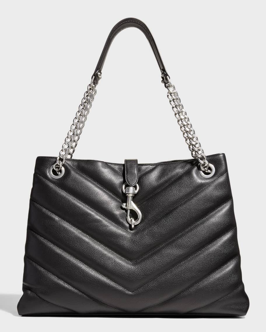 Luxury bag - Alice Chloé mini bag in black leather and python.