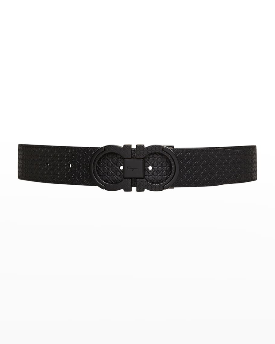 Ferragamo Men's Reversible-Adjustable Leather Gancini Belt | Neiman Marcus