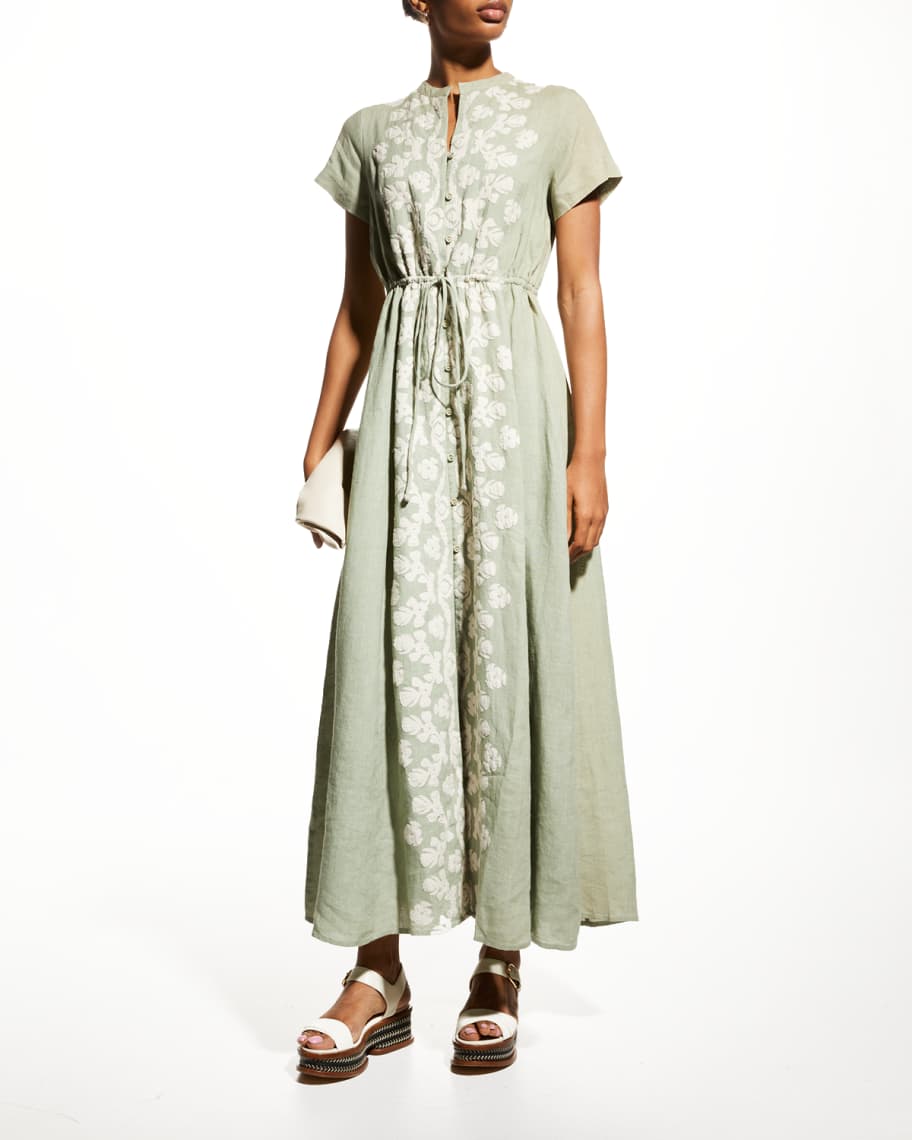 Carolina Linen Maxi Dress
