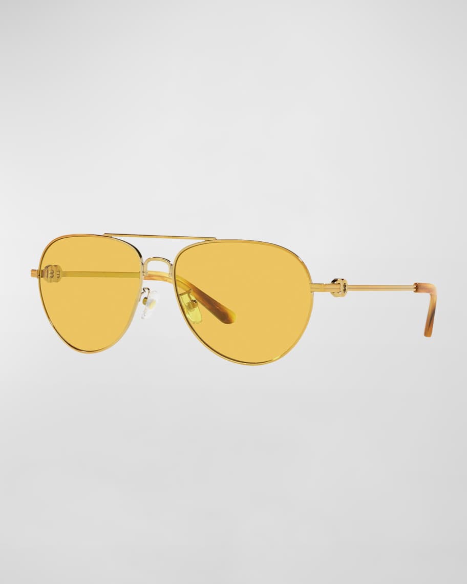 Tory Burch Metal Aviator Sunglasses Neiman Marcus