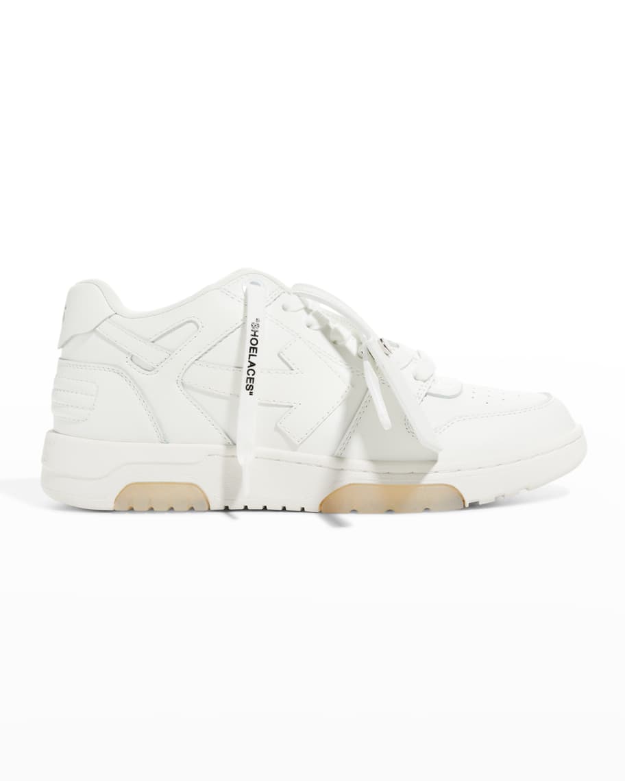 Off-White Out Of Office Arrow Leather Sneakers | Neiman Marcus