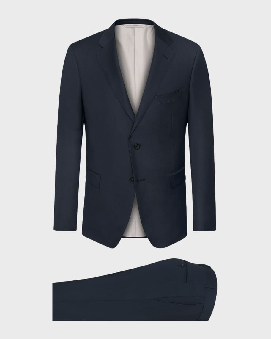 Samuelsohn Limited Men's Solid Ice Wool Suit | Neiman Marcus