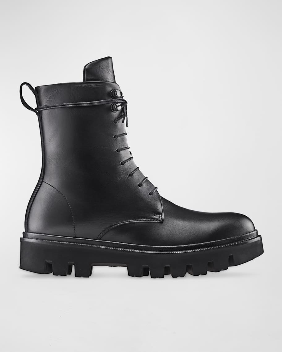 Koio Cortina Leather Combat Boots | Neiman Marcus