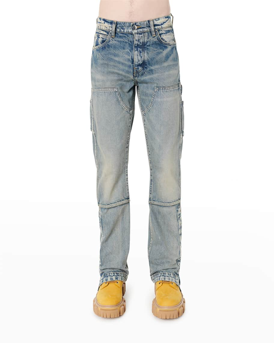 Amiri Men's Double-Knee Denim Carpenter Pants | Neiman Marcus