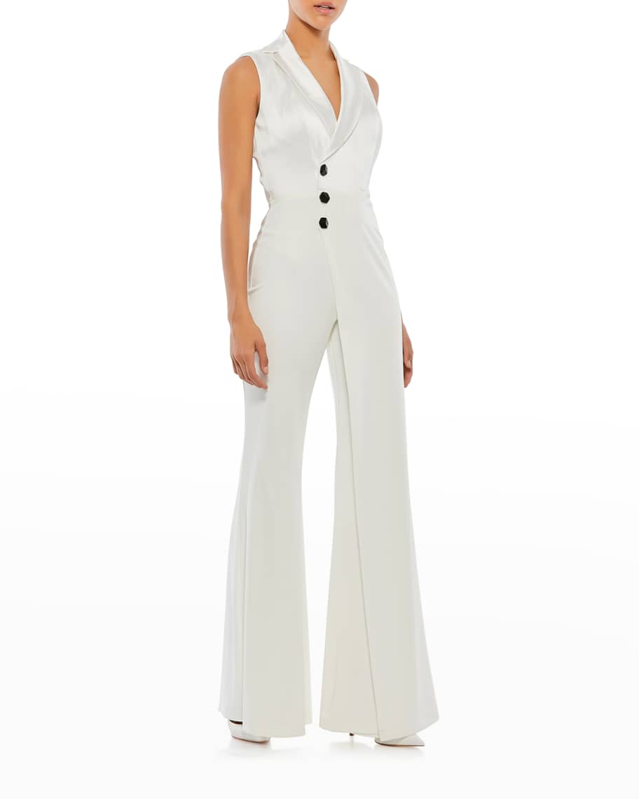 Neiman marcus white jumpsuit clearance
