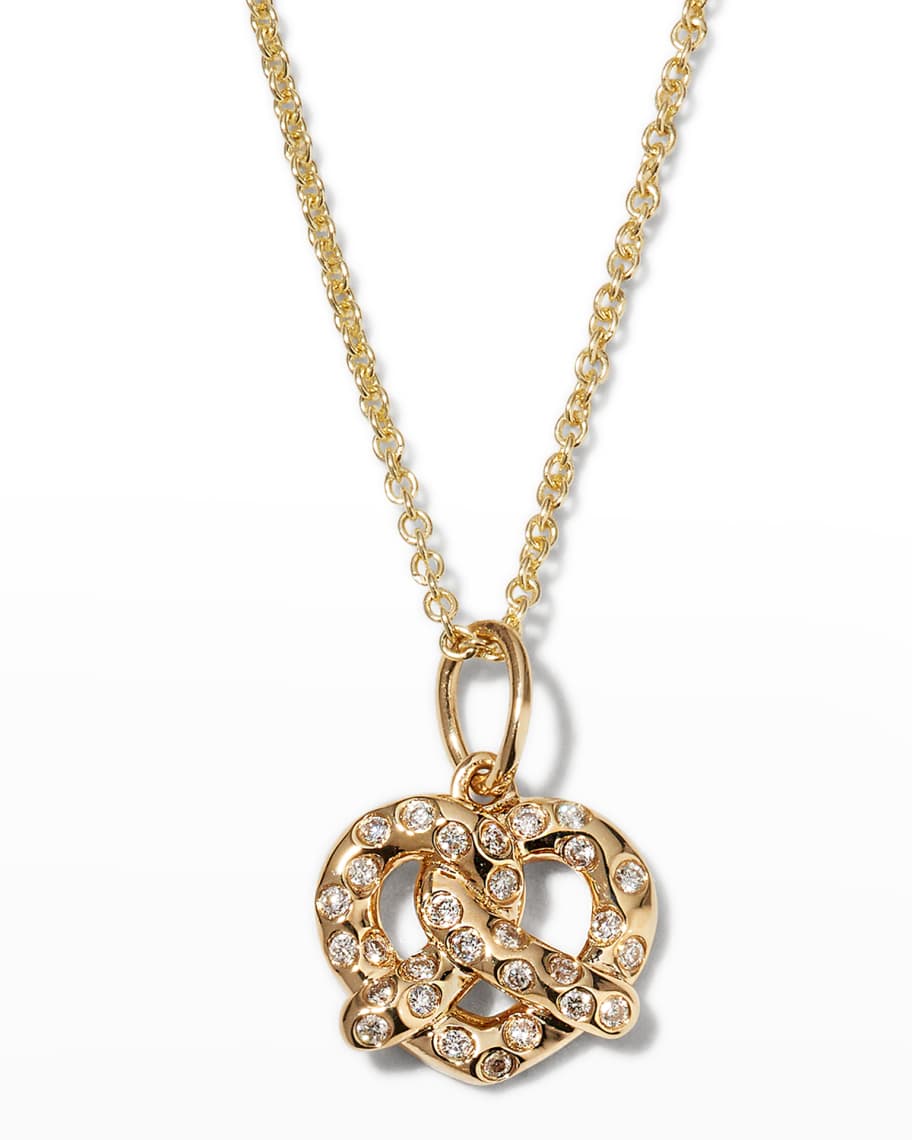 Sydney Evan Pretzel Charm Necklace Neiman Marcus
