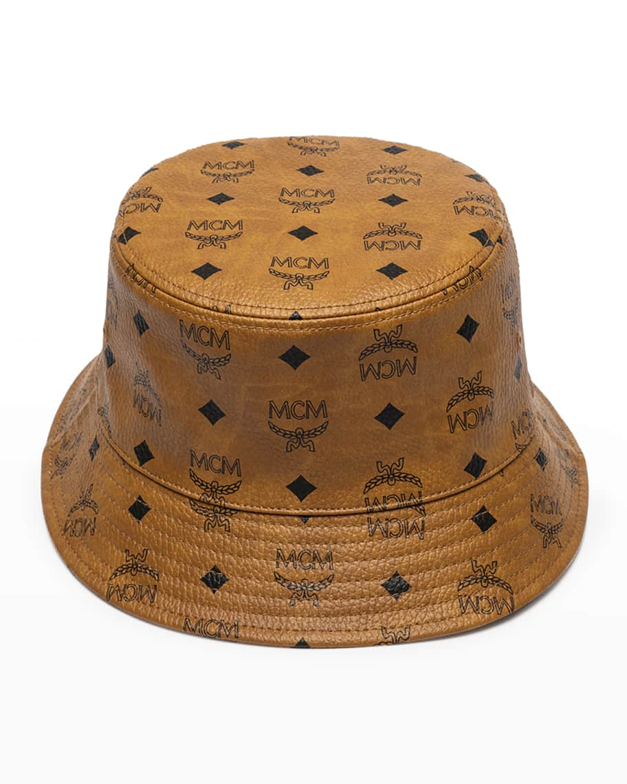 MCM Men's Visetos Bucket Hat | Neiman Marcus