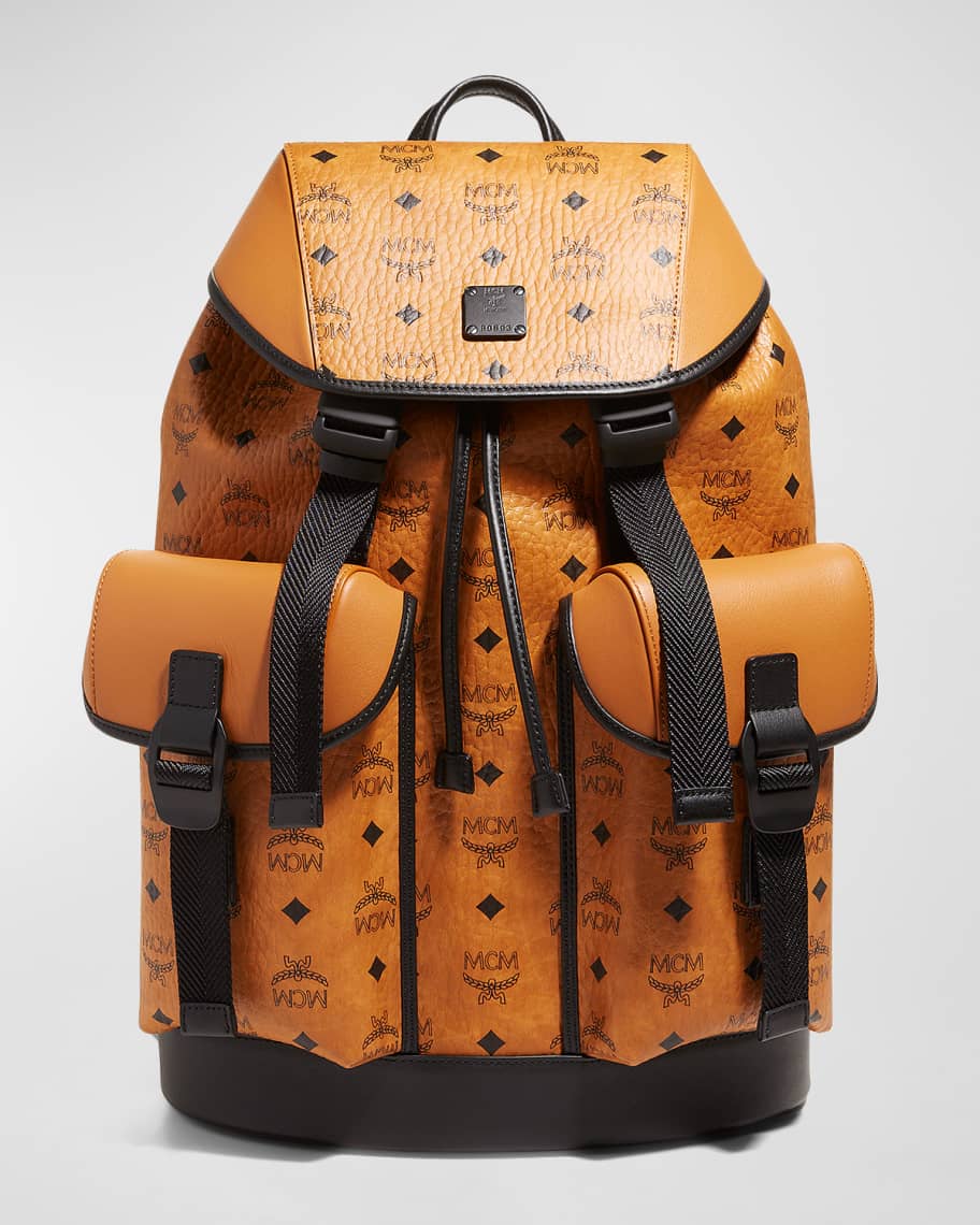 MCM Men's Brandenburg Visetos Leather Backpack | Neiman Marcus