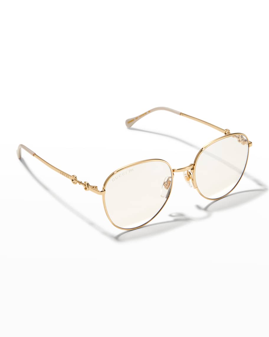 Gucci Photochromic Round Metal Sunglasses Neiman Marcus