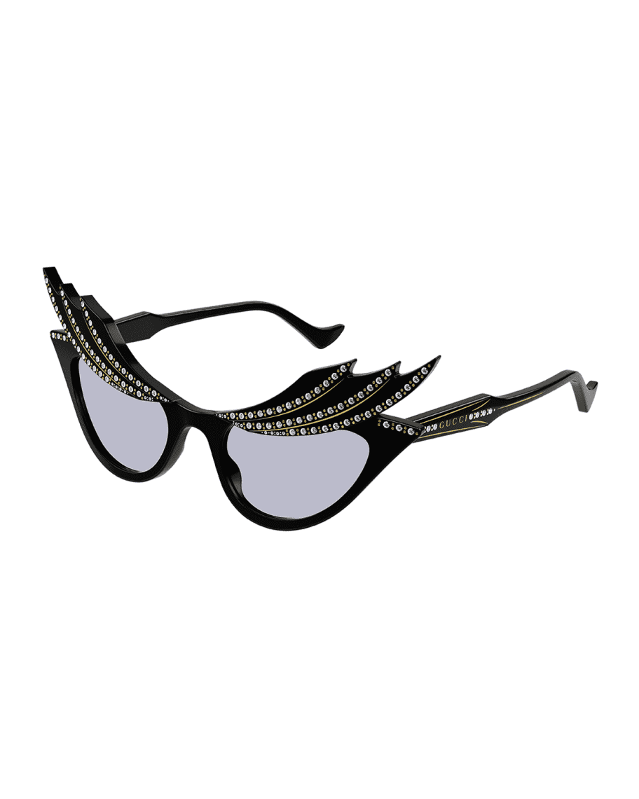 gucci shades with butterfly in the middle