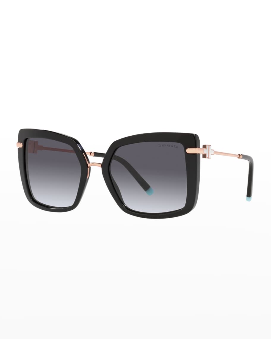 Tiffany & Co Square Acetate & Metal Sunglasses | Neiman Marcus