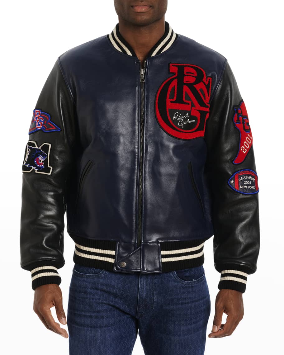 Jacket Makers Letterman LV Leather Jacket