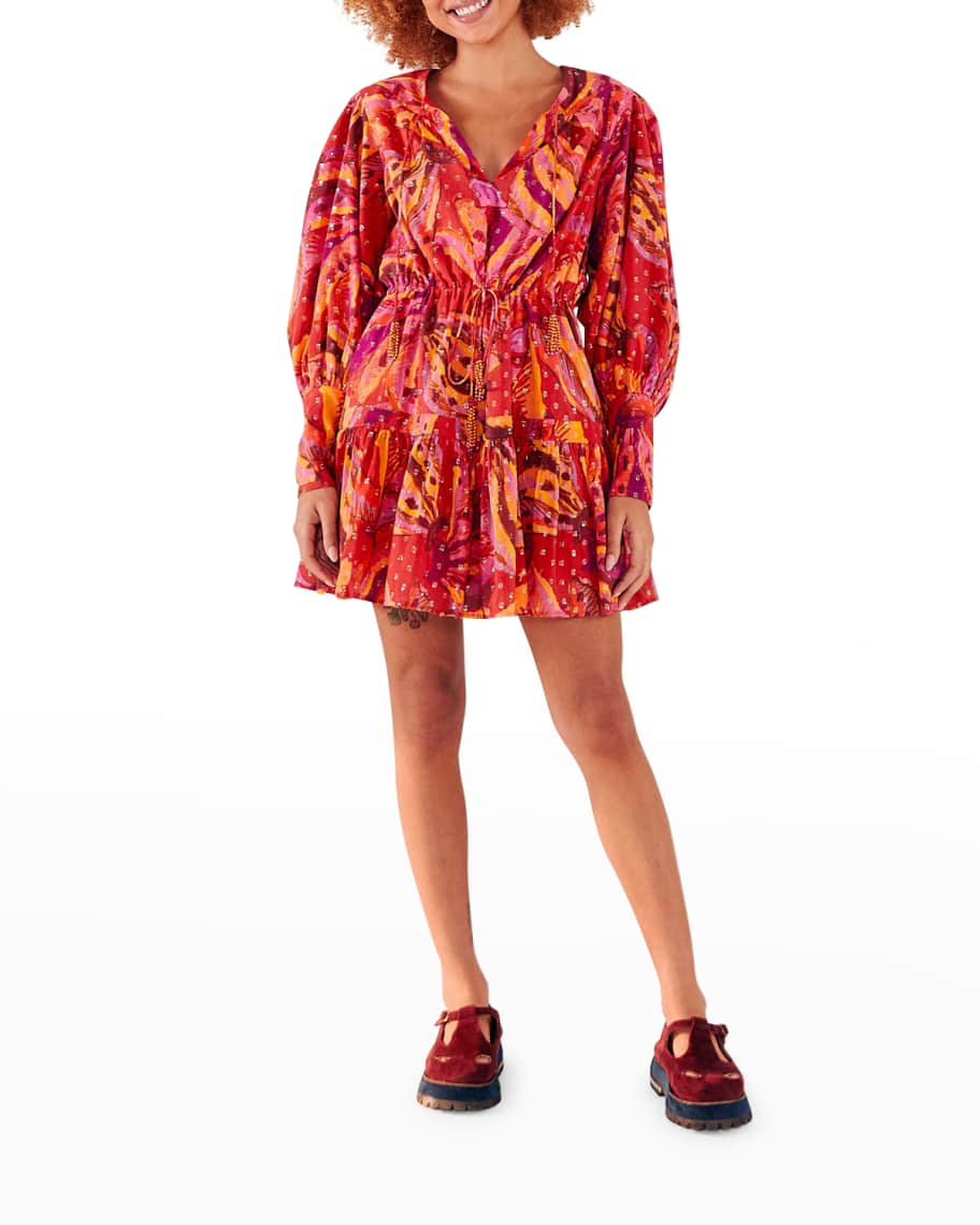 farm rio red spring bananas mini dress Farm Rio Banana Juice Mini Dress