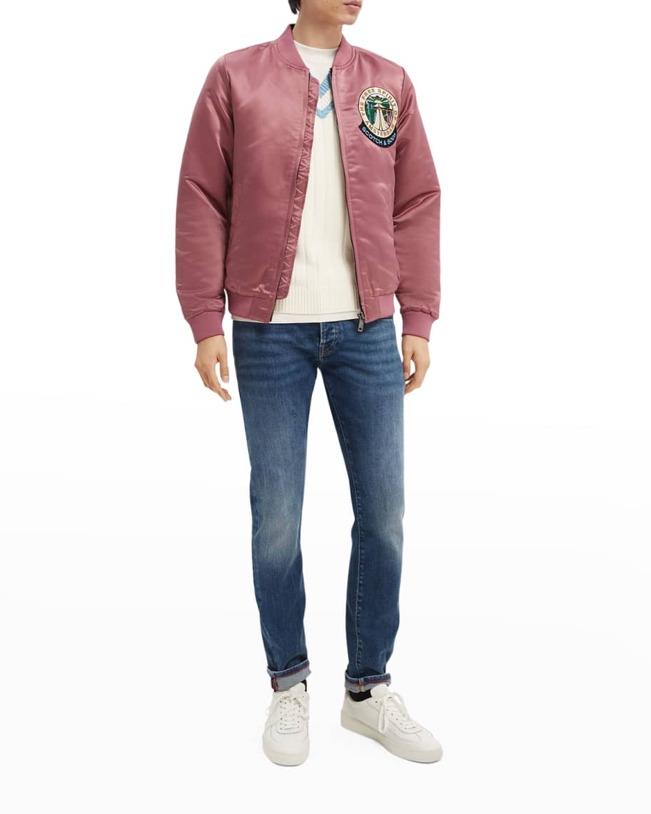 Scotch and soda satin bomber jacket online