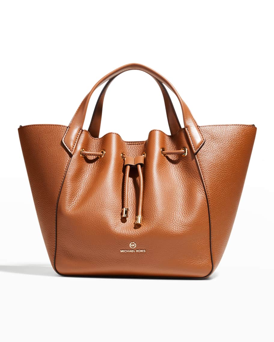 Phoebe large leather grab tote Clearance