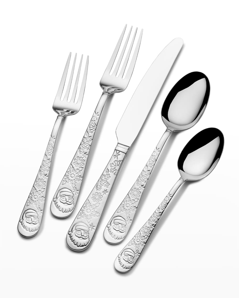 Towle Silversmiths Santa 20Piece Flatware Set Neiman Marcus